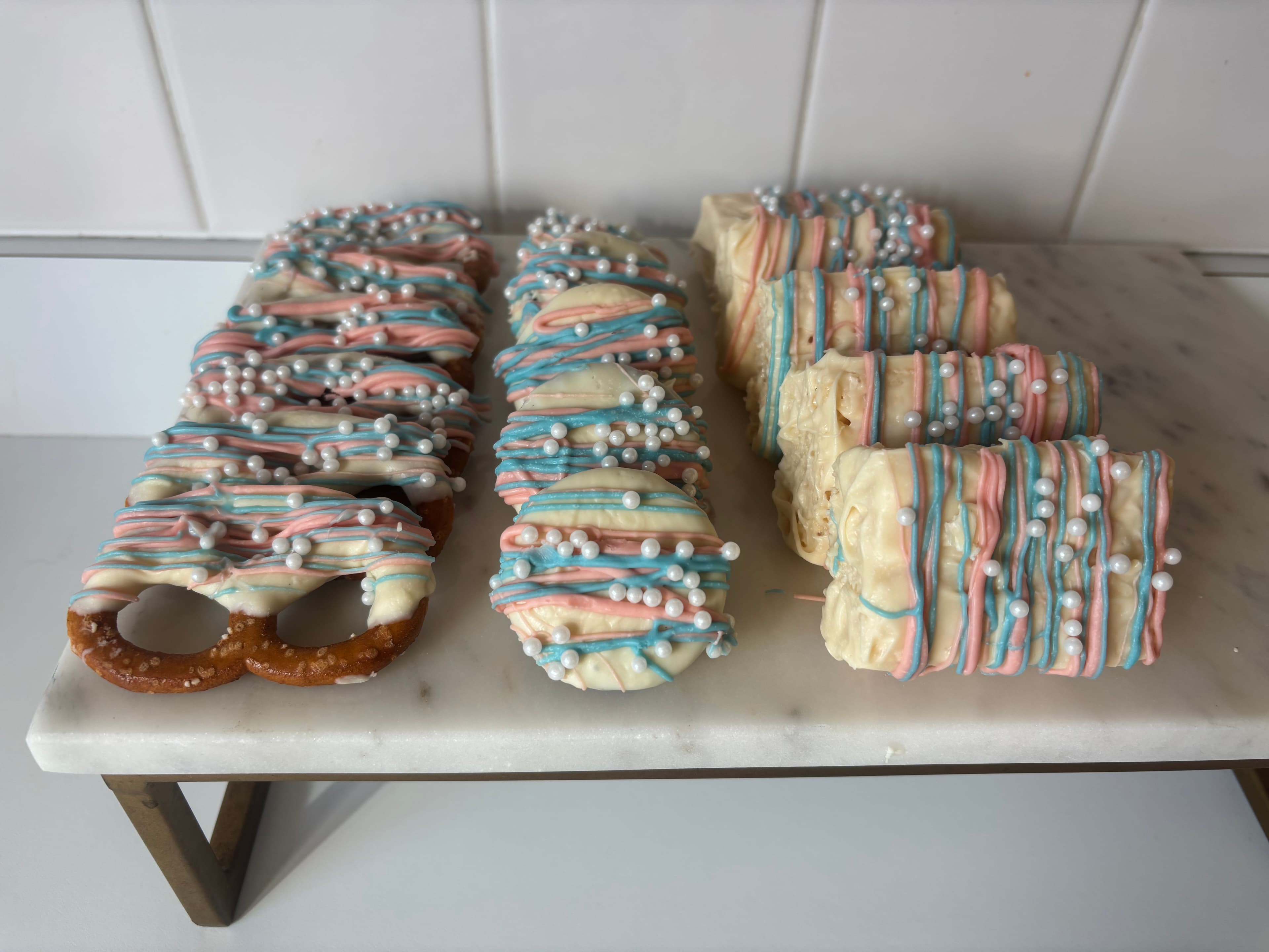 Pastries and snack display styled for an event in Toledo, Ohio