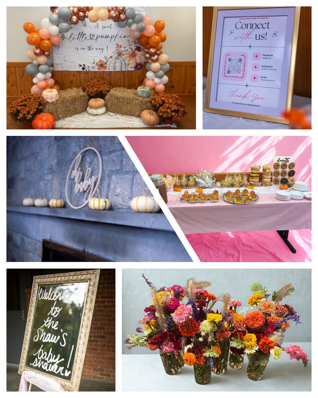 Collage of events planned by MollyBoo Events across Toledo and Northwest Ohio